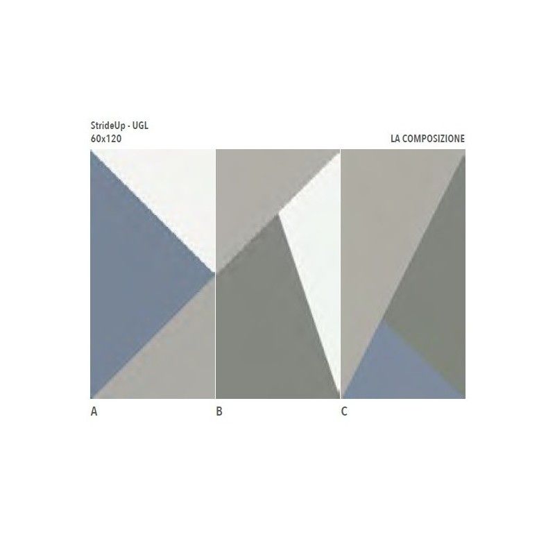 NUANCES TRIANGOLO CIELO DECORATION 120X60 - ITALGRANITI NU00DT1 ITALGRANITI GROUP - 1