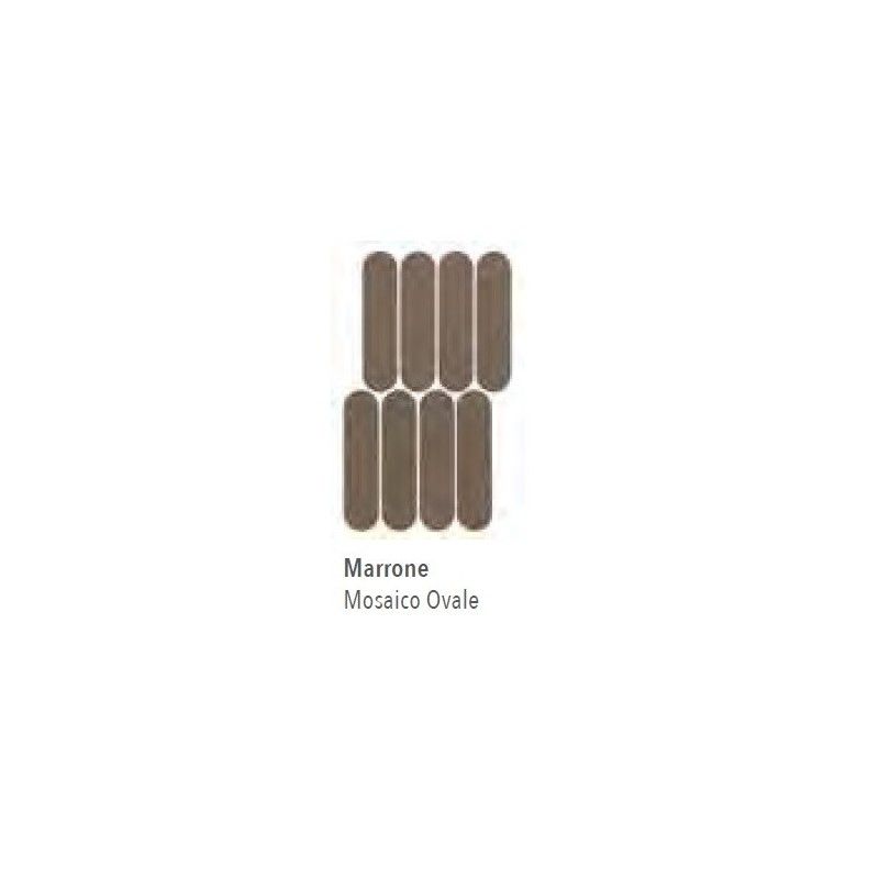 NUANCES MARRONE MOSAICO OVALE 19,5X37 - ITALGRANITI NU08MOV ITALGRANITI GROUP - 1