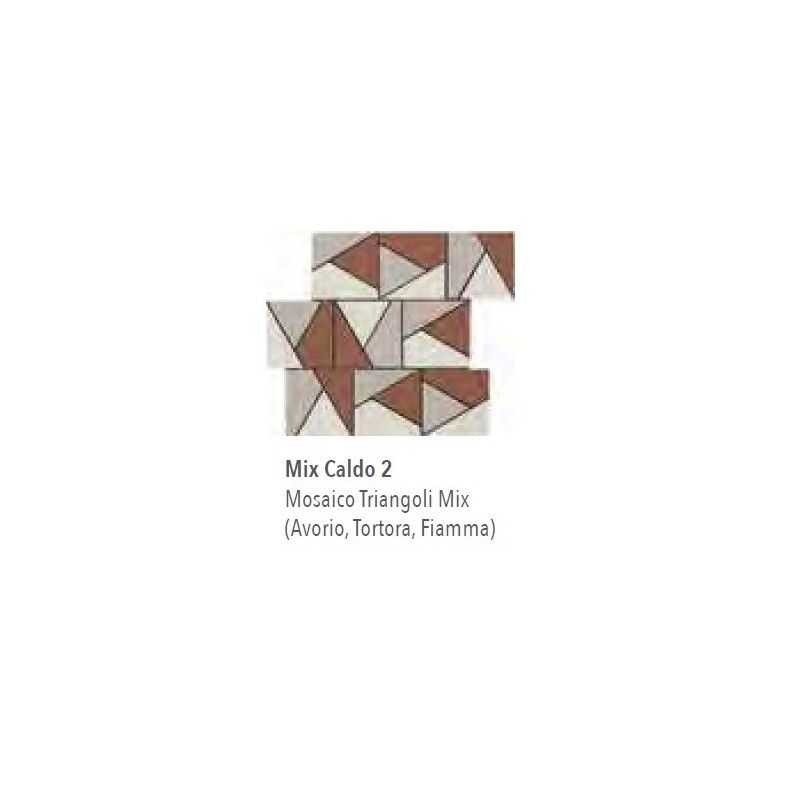 NUANCES MOSAICO TRIANGOLI MIX CALDO 2 30X30 - ITALGRANITI NU00MTGC2 ITALGRANITI GROUP - 1