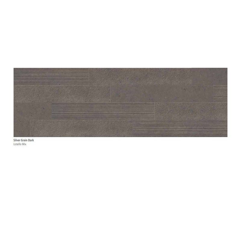 SILVER GRAIN DARK LIST.MIX SQ. 120X20 - ITALGRANITI SI05EAM ITALGRANITI GROUP - 1