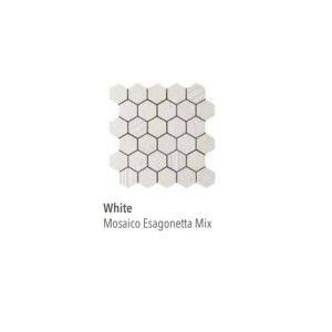 SILVER GR.WHITE MOSAIQUE ESAGONETTA MIX 30X31 - ITALGRANITI SI01MESM ITALGRANITI GROUP - 1