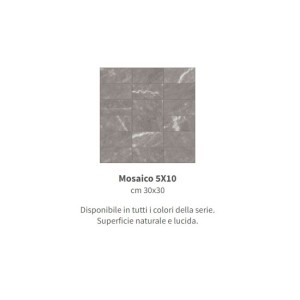 MARMOKER MOSAICO NIGHT STORM HONED  5X10 30x30 - CASALGRANDE PADANA 12704807 CASALGRANDE PADANA - 1