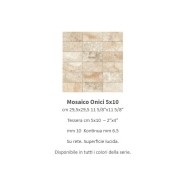 ONICI MOSAICO ONICE BIANCO 5X10 30x30 - CASALGRANDE PADANA 11704705 CASALGRANDE PADANA - 1