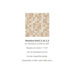 ONICI MOSAICO ONICE PERLA 30x30 - CASALGRANDE PADANA 14704714 CASALGRANDE PADANA - 1