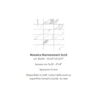 MARMOSMART MOSAICO TIVOLI SMART LUCIDO 5X10 30x30 - CASALGRANDE PADANA 12705008 CASALGRANDE PADANA - 1