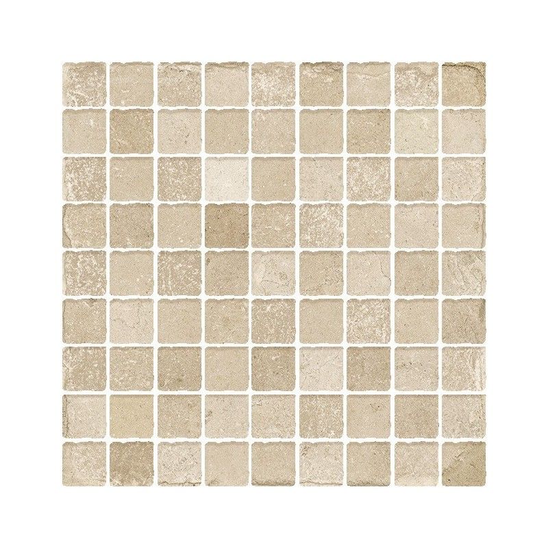 Effetto Pietra di Ostuni Mosaico 3x3 Sabbia DECORI 30x30 - CERDOMUS 80407 CERDOMUS - 1
