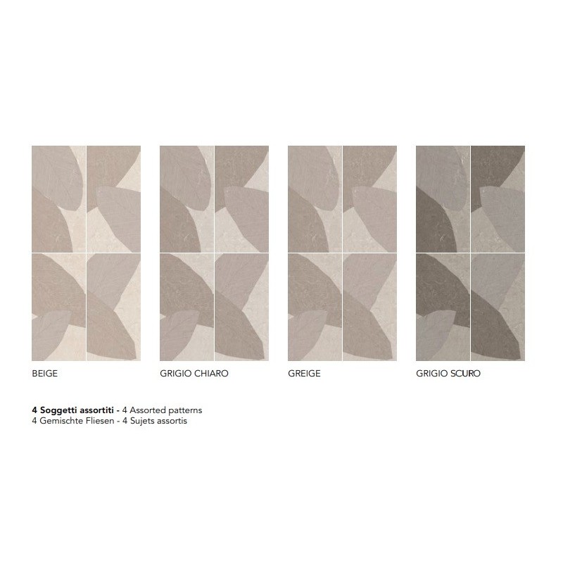 MASHUP DOLOMIA GRIGIO SCURO DECORO 60,4X120,8 SQ. - FIORANESE CERAMICHE  DID627R FIORANESE CERAMICHE - 1