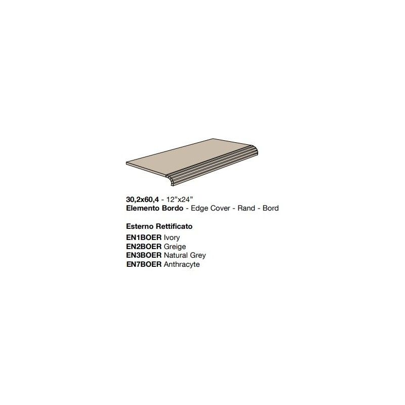 ENGLISH STONE ANTHRACITE BORD DE LA PISCINE 30,2X61,4 - COEM EN7BOER COEM - 1