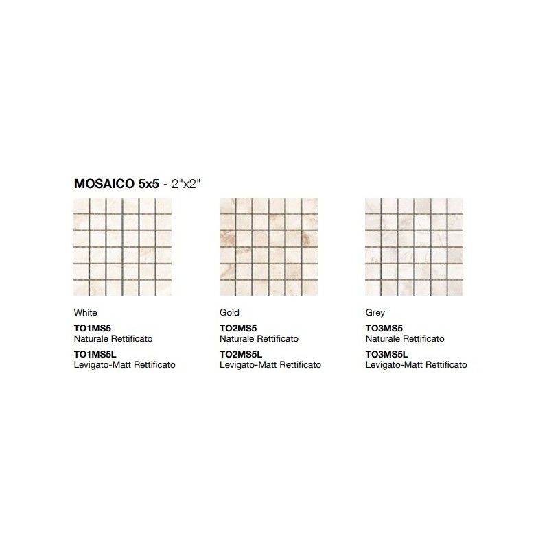 TOUCHSTONE GREY MOSAICO 5X5 RETTIFICATO - COEM 0TO3MS5 COEM - 1