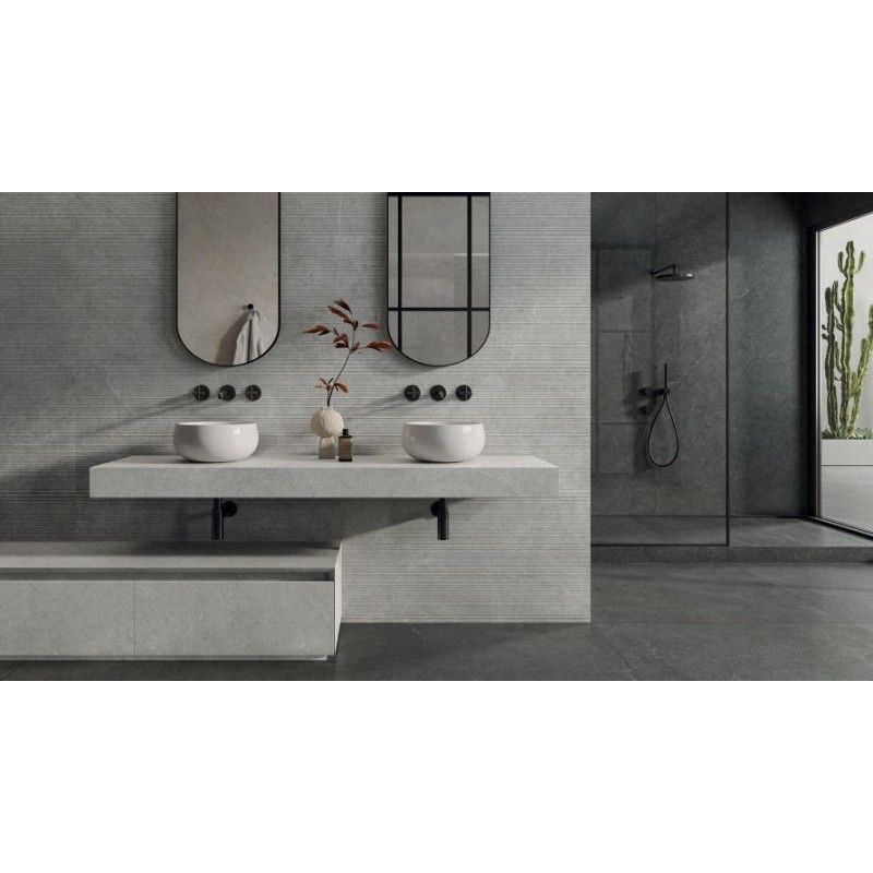 LIMESTONE  GREY LINE SQ.  120X60 - IMPRONTA ILM03BAR IMPRONTA - 1