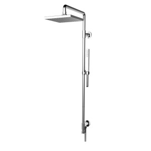 COLONNE douche  Tuyau d'admission d'eau haut, déviateur, tête de douche, douche Chrome  Bongio 810-Q BONGIO RUBINETTERIE  - 1
