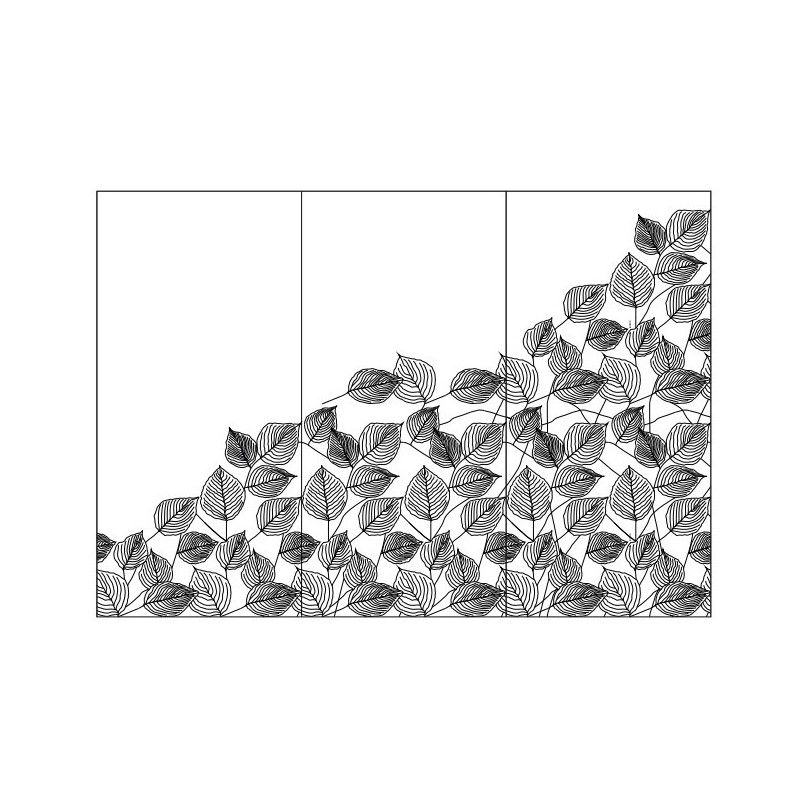 CONCRETE SIGNS GREY LEAVES 120X250 6MM - GIGACER GIGACER - 1