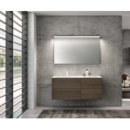 Smart 08 Bathroom Cabinet 967 Coffee Oak GbGroup GB GROUP - 1