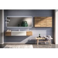 Cubik 05 Bathroom Cabinet 254 Slavonian Oak GbGroup GB GROUP - 1