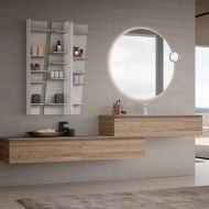 Armoire de toilette Composition JEY 120cm Nobilitato Noce Tavola Antico chiaro - AZZURRA  Arredobagno AZZURRA GROUP - 2