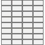 DIN BLACK GLOSSY 3,6X7,4 MOSAICO 30,2x30,2 - MUTINA KGDG72 01 MUTINA - 1