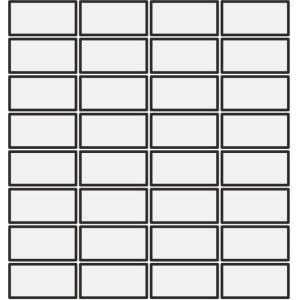 DIN WHITE MATT 3,6X7,4 MOSAICO 30,2x30,2 - MUTINA KGDM61 01 MUTINA - 1