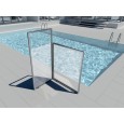 UNICA Enclosure Shower wall for outdoor spaces VISMARA VETRO