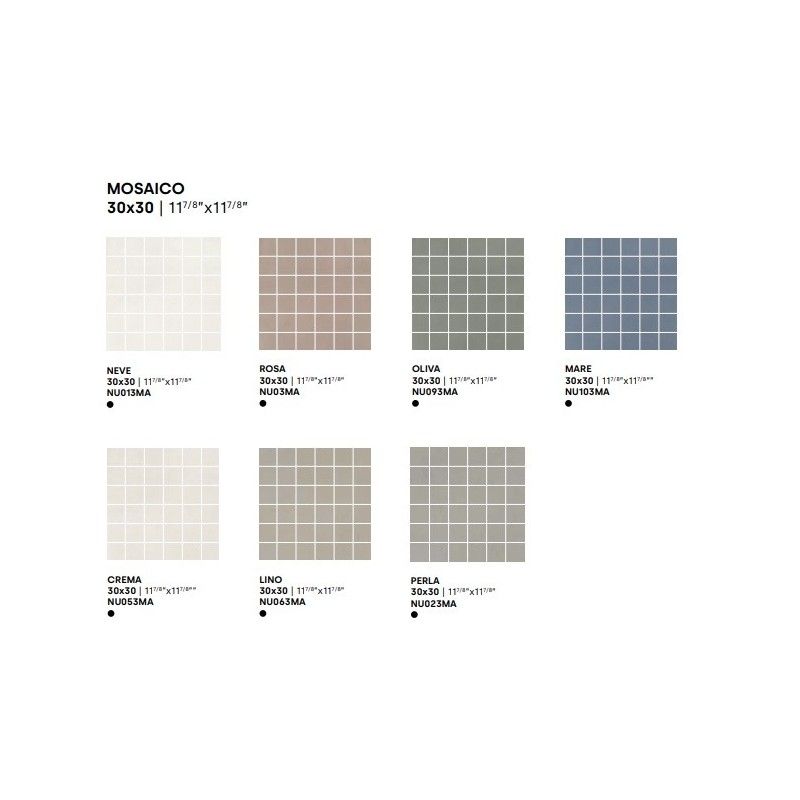 DECORA OLIVA MOSAIK A  30X30 - IMPRONTA NU093MA IMPRONTA - 1