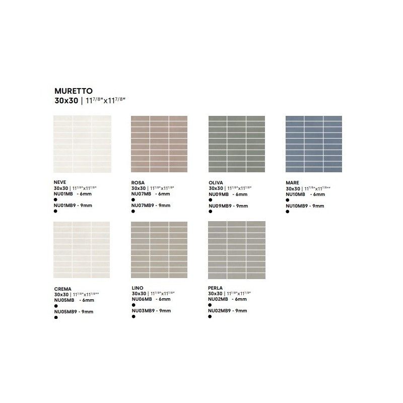 DECORA CREMA BRICK 6MM  30X30 - IMPRONTA NU05MB IMPRONTA - 1