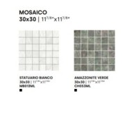 MARMI DI IMPRONTA STATUARIO BIANCO MOSAIK GELAEPPT TES.5X5 30X30 - IMPRONTA MB013ML IMPRONTA - 1