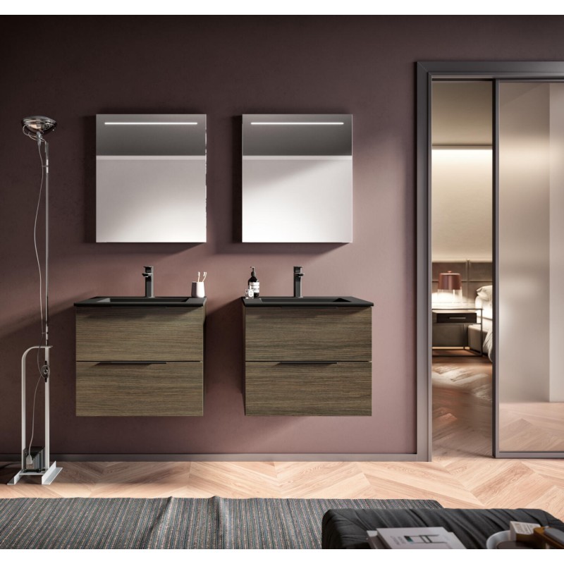 Uniq 05 Mobile Bagno 967 Rovere Caffè GbGroup