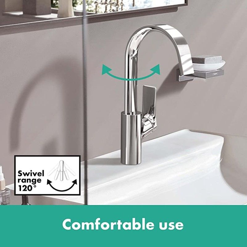 VIVENIS Mitigeur lavabo 210 avec bec orientable et tirette Hansgrohe HANSGROHE - 1