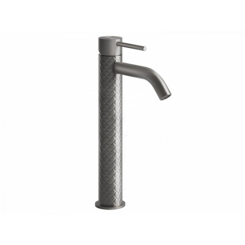 INTRECCIO Mitigeur lavabo haut bec court sans vidage avec flexibles de raccordement GESSI