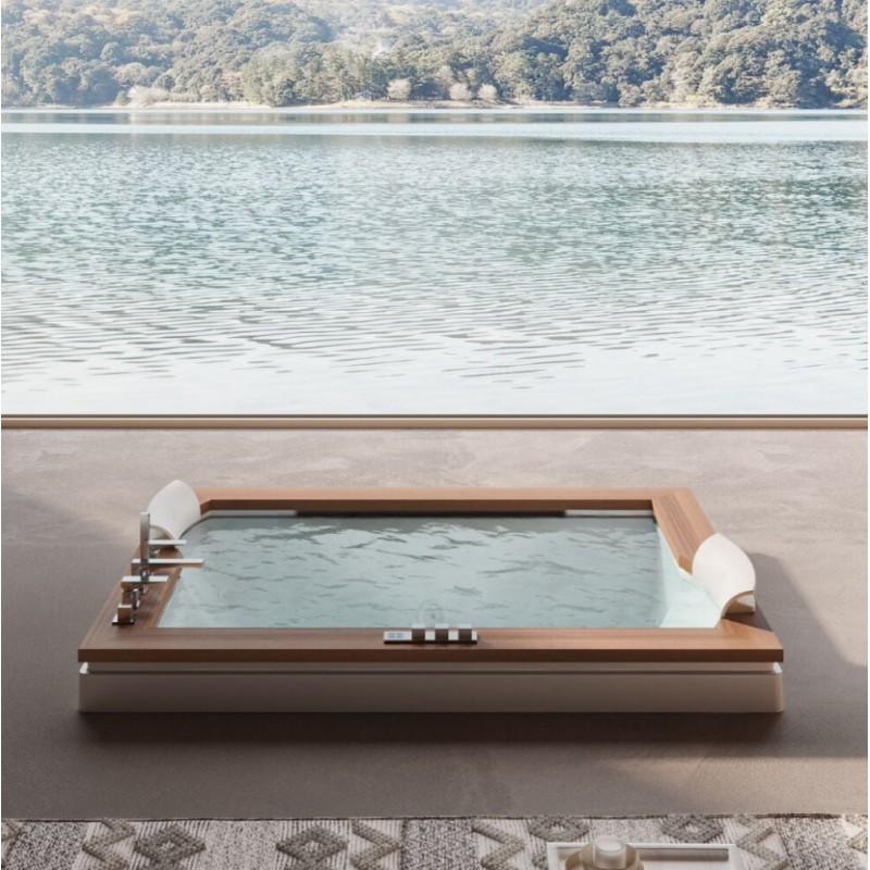 Aura Plus Wood Hydromassagewanne 180x150 h66cm Jacuzzi