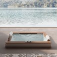 Aura Plus Wood Hydromassagewanne 180x150 h66cm Jacuzzi