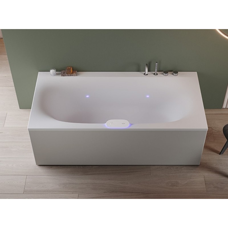 Arga Whirlpool Bathtub 180x90 h60cm Single Jacuzzi Version