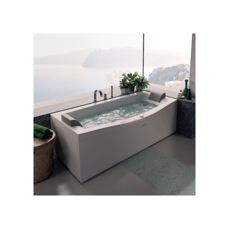 Invita Whirlpool-Badewanne 180 x 78/88 h60 cm Jacuzzi Einzel-Version