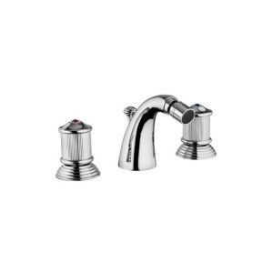 IMPERO Batterie Bidet 3 trous avec Bouche complete échappement 1.1/4" Chrome  Bongio 06503 BONGIO RUBINETTERIE  - 1