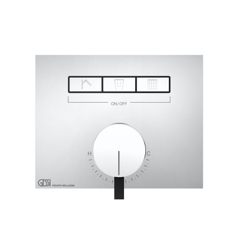 HI-FI Mixer External parts for mixer Single-lever three simultaneous functions, with GESSI ON-OFF buttons GESSI SPA  - 2