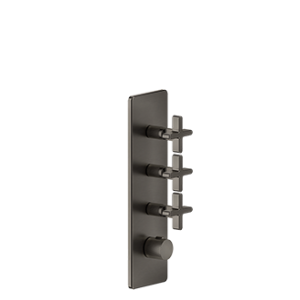 INCISO WELLNESS Partie extérieure Mitigeur thermostatique mural haut débit 3 sorties GESSI indépendantes GESSI SPA  - 2