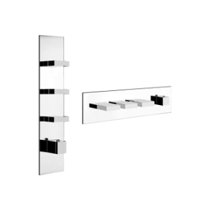 RETTANGOLO WELLNESS Parte esterna Miscelatore termostatico alta portata a parete 3 uscite indipendenti GESSI GESSI SPA  - 2