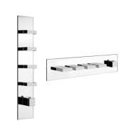 RETTANGOLO WELLNESS External part Wall mounted high flow thermostatic mixer 4 independent GESSI outlets GESSI SPA  - 2