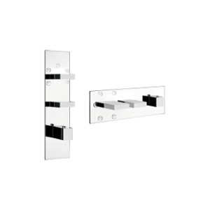 RETTANGOLO WELLNESS Partie externe Mitigeur thermostatique mural haut débit 5 sorties sélection unique GESSI GESSI SPA  - 2