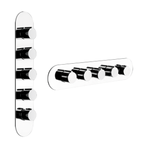 TONDO WELLNESS Externes Teil Wandmontierter Thermostatmischer mit hohem Durchfluss 4 unabhängige GESSI-Ausgänge GESSI SPA  - 2