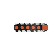 HI-FI Linear Built-in part for four-function thermostatic mixer, with 3/4 "GESSI connections GESSI SPA  - 1