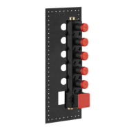 GESSI316 WELLNESS Partie encastrée Mitigeur thermostatique gros débit 5 sorties GESSI indépendantes GESSI SPA  - 1