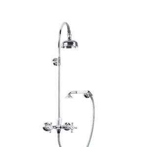 Kent Mitiguer douche mural avec douchette et Pomme  de douche - Rubinetteria Zazzeri 5500 N610 A00  - 1