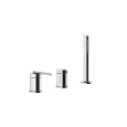 Groupe bord de bain 3 trous GEAR avec inverseur, flexible 1,5m et douchette anticalcaire GESSI GESSI SPA  - 2