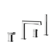 RING Groupe bain 4 trous avec bec, inverseur, flexible 1,5m et douchette anticalcaire GESSI GESSI SPA  - 2