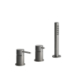Groupe bord de bain 3 trous BATH316 avec inverseur, flexible 1,5m et douchette anticalcaire GESSI GESSI SPA  - 2