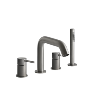 BATH316 4-hole bath group with spout, diverter, 1,5m flexible hose and anti-limestone hand shower GESSI GESSI SPA  - 2