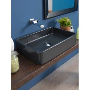 WASHBASIN MINIWASH 75X40 COUNTERTOP BLACK  S - Ceramica Flaminia MWL75NER CERAMICA FLAMINIA - 1