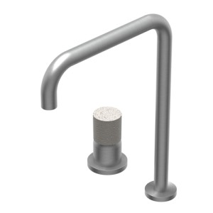 Diameter35 Cucina Inox Two-hole single-lever mixer for Ritmonio kitchen sink