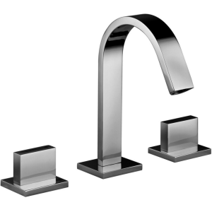 LEVEL  Batteria  lavabo 3 fori Cromo -  Paffoni LEP 053 CR RUBINETTERIA PAFFONI - 1