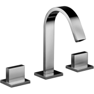 LEVEL 3-hole basin mixer Chrome - Paffoni LEP 053 CR RUBINETTERIA PAFFONI - 1